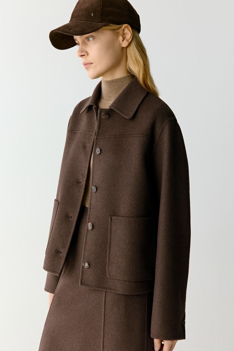 ICICLE Double Face Yak Wool Jacket with Patch Pockets